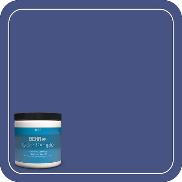 BEHR PREMIUM PLUS 8 oz. #PPU15-02 Mozart Satin Enamel Interior/Exterior Paint & Primer Color Sample