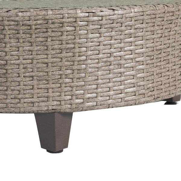 patio festival wicker outdoor coffee table