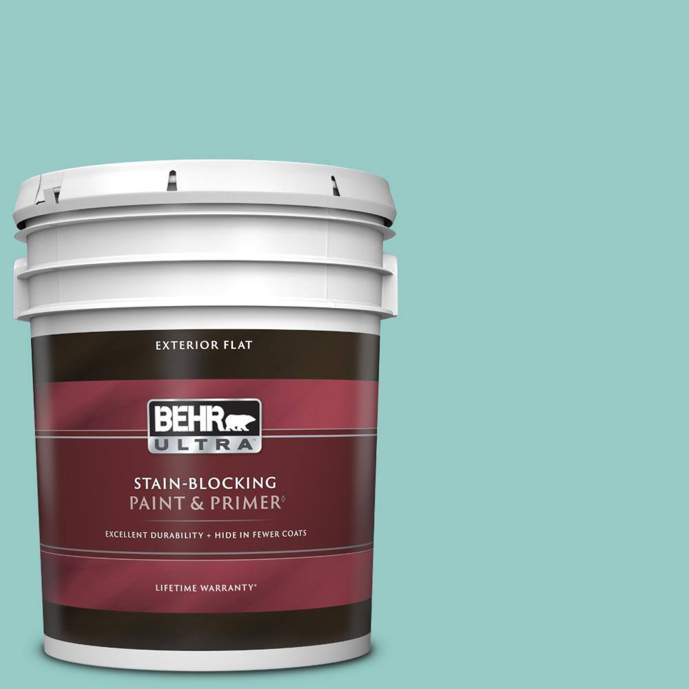 BEHR ULTRA 5 gal. 500D4 Jamaica Bay Flat Exterior Paint & Primer