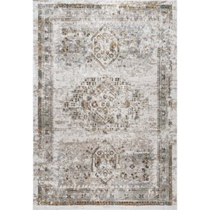 Lucille Beige 7 ft. x 9 ft. Persian Area Rug