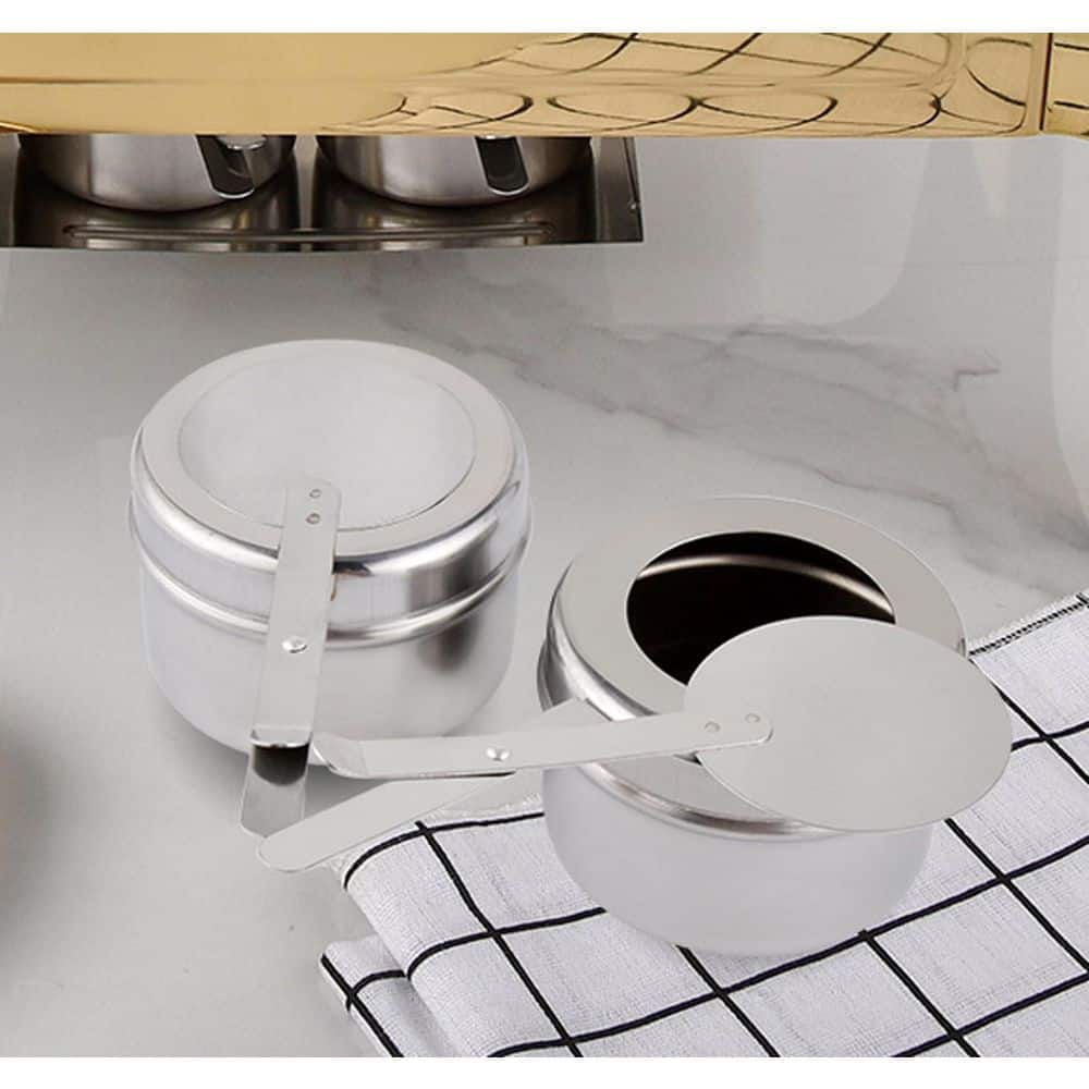 Numhew 8-Pack 3.5 in. Stainless Steel Chafing Fuel Holder with