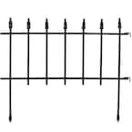 Emsco Victorian Fleur De Lis Medium 16 in. Resin Garden Fence (12-Pack ...