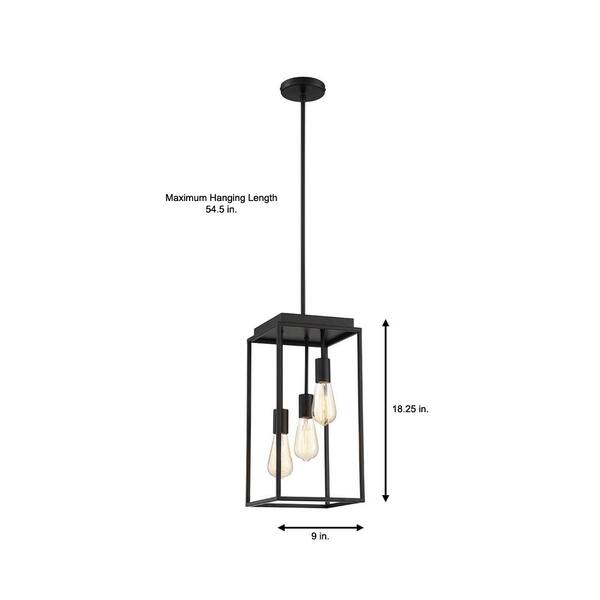 Home Decorators Collection Rollins 3 Light Black Chandelier 35267 Hb Home Decorators Collection Rollins 3, Rollins 3 Light Black Chandelier