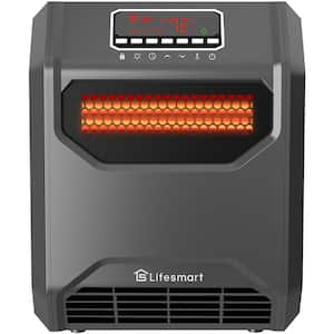1500-Watt Electric Front Intake Vent 6-Element Infrared Heater with UV Light