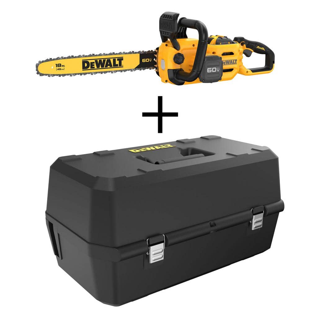 60V MAX 18in. Brushless Battery Powered Chainsaw Kit with (1) FLEXVOLT 3Ah Battery, Charger & Case price history on PriceWatchPro