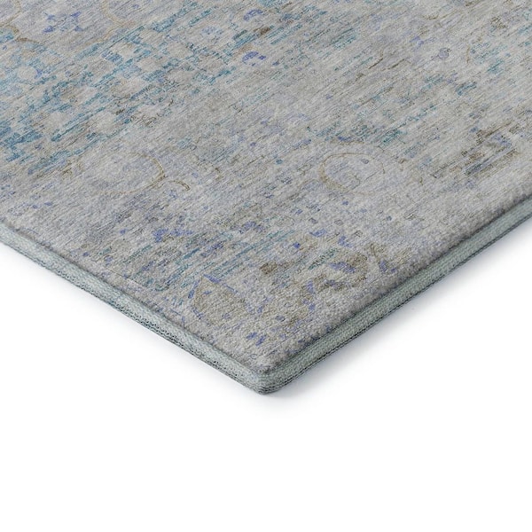 Mayfield Premium Machine Washable Abstract AMF1636 Beige 3 ft. x 4 ft. Area Rug