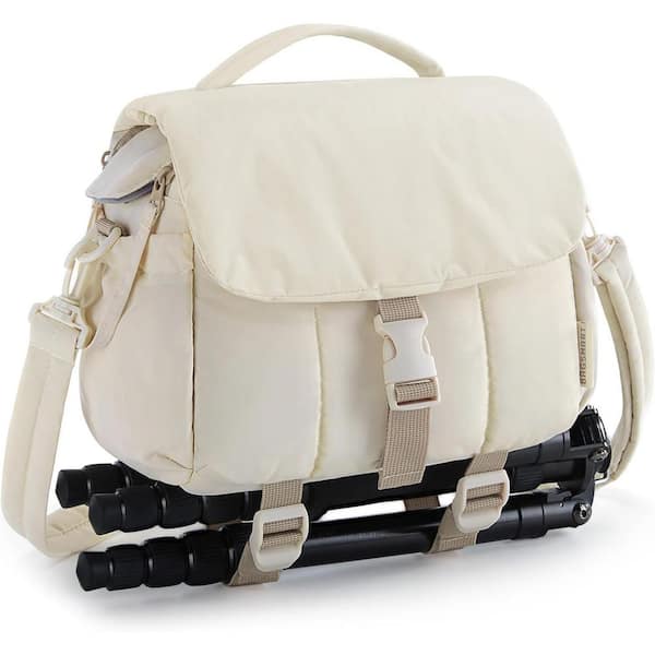 Lukyamzn Small Camera Bag for DSLR Lens Accessories Ultra-Light Compact Crossbody Camcorder with Rain Cover Tripod Straps