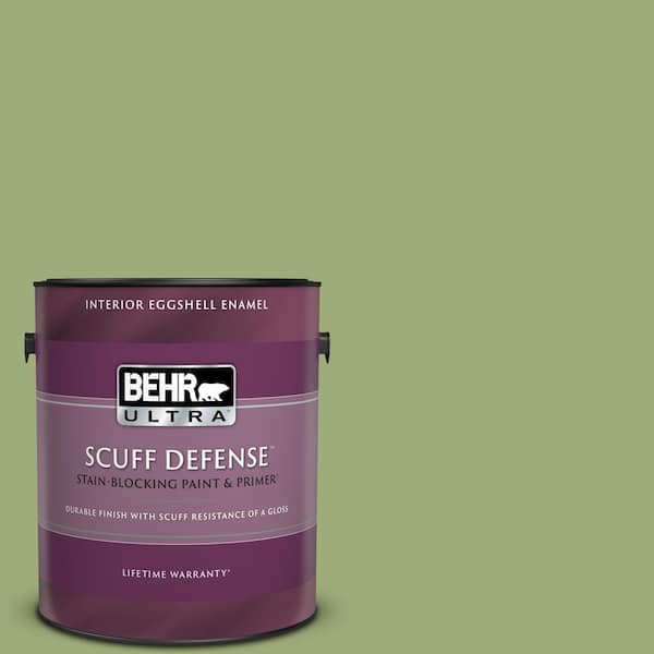 BEHR ULTRA 1 gal. #BIC-12 Siamese Green Extra Durable Eggshell Enamel Interior Paint & Primer