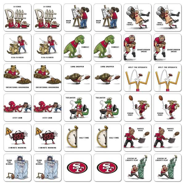 YouTheFan NFL San Francisco 49ers Licensed Memory Match Game 2501697 - The  Home Depot