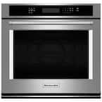 30 in. Single Electric Wall Oven Self-Cleaning with Convection in Stainless Steel