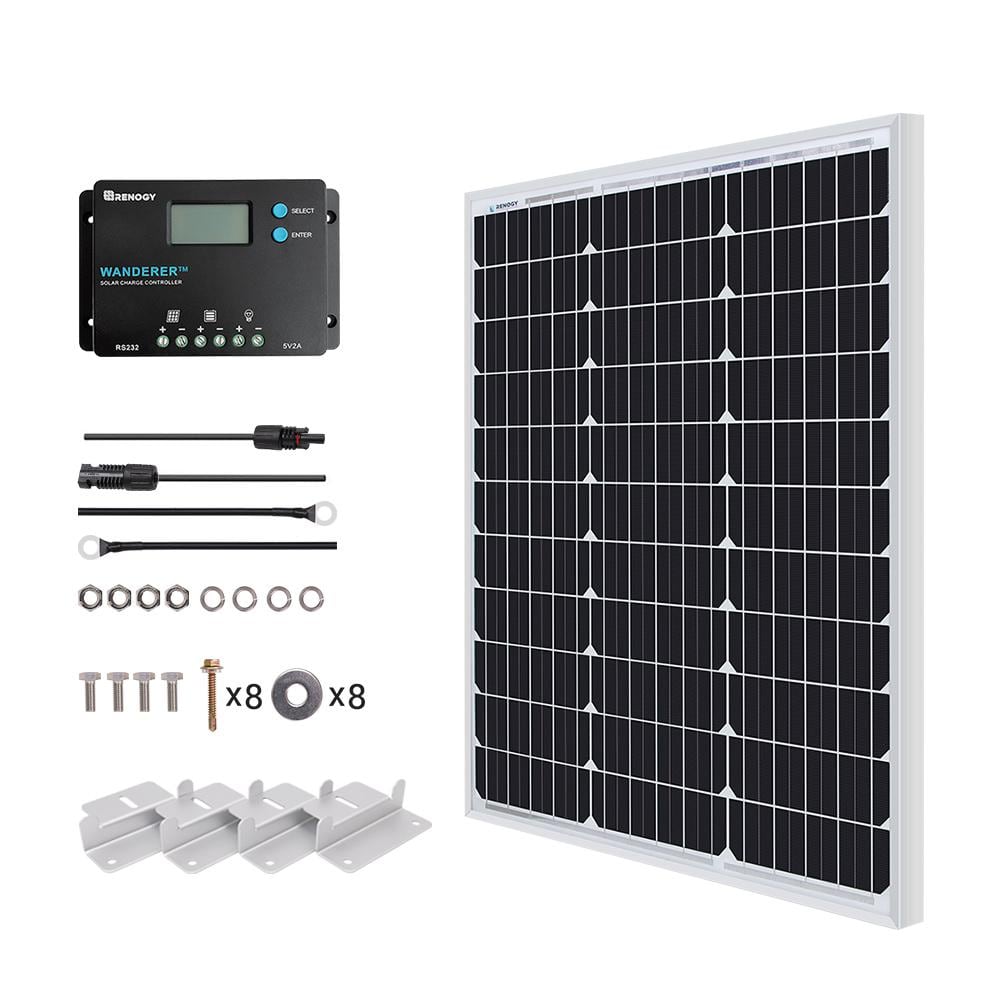 Renogy 50-Watt 12V Portable Monocrystalline Solar Panel Starter Kit