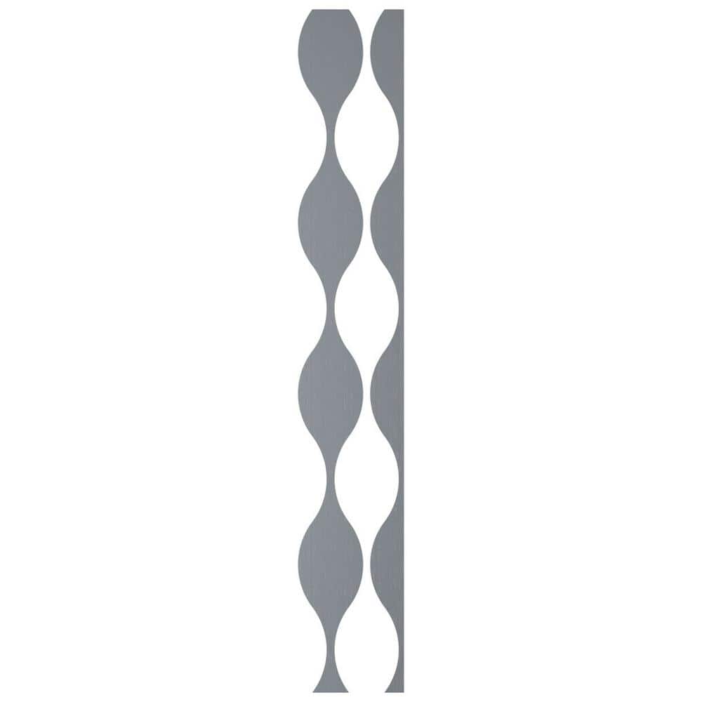 Ozark 0.125 in. T x 0.75 ft. W x 8 ft. L Silver Mirror Acrylic Decorative Wall Paneling 9-Pack price history on PriceWatchPro