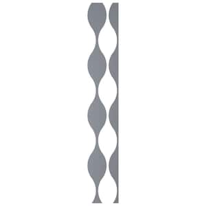Ozark 0.125 in. T x 0.75 ft. W x 8 ft. L Silver Mirror Acrylic Decorative Wall Paneling 9-Pack