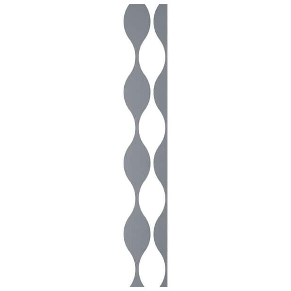 Ozark 0.125 in. T x 0.75 ft. W x 8 ft. L Silver Mirror Acrylic Decorative Wall Paneling 9-Pack