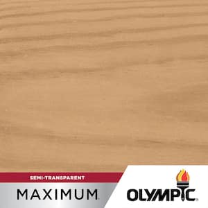 Maximum 1 gal. Outside White Semi-Transparent Exterior Stain and Sealant in One Low VOC