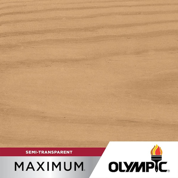 Olympic Maximum 1 gal. Outside White Semi-Transparent Exterior Stain and Sealant in One Low VOC