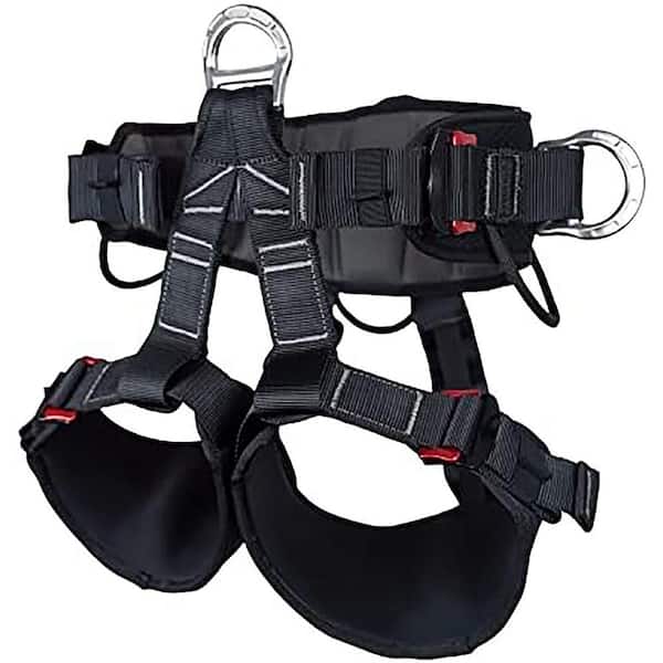 KIWDZFU Adjustable Thickness Widen Protect Safety Harness Half Body for Rock Climbing Rescuing Work Fire Rescuing Caving