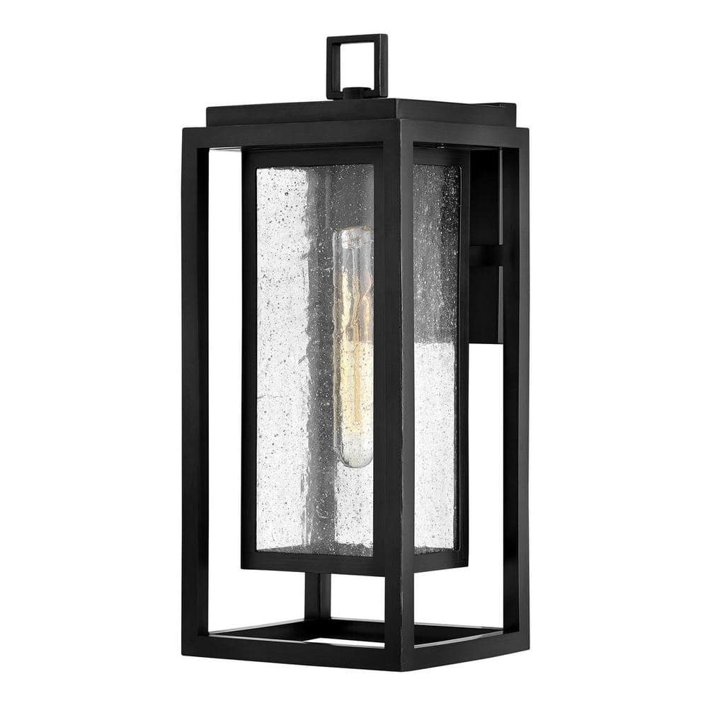 HINKLEY Hinkley Republic Medium Outdoor Wall Mount Lantern, Black