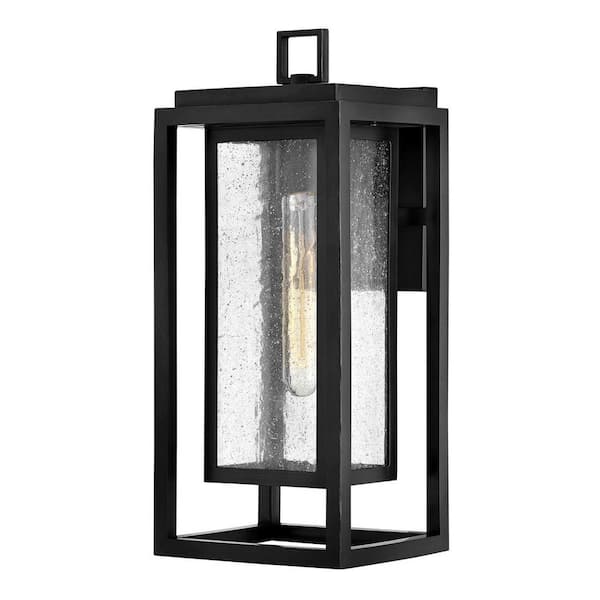 Hinkley Republic Medium Outdoor Wall Mount Lantern, Black