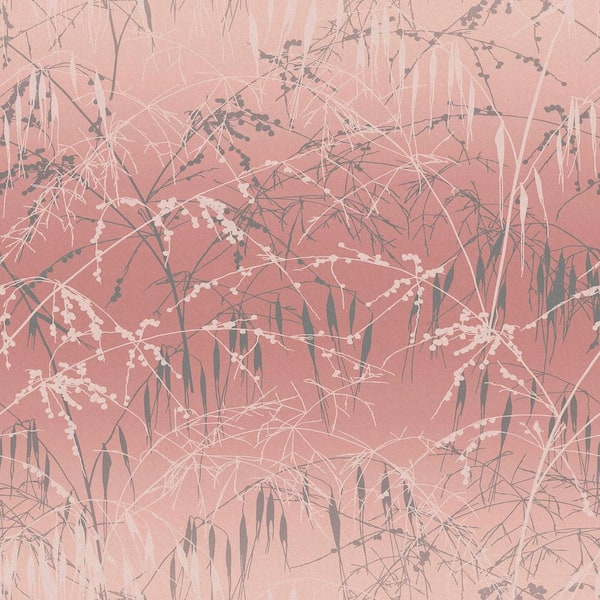 Graham & Brown Clarissa Hulse Meadow Grass Shell and Pewter Wallpaper