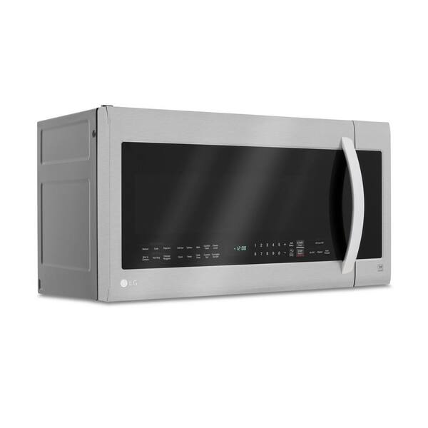 Lg Electronics 2 Cu Ft Over The Range Microwave In Stainless Steel With Extenda Vent And Easyclean Lmh2235st Home Depot 2 Cu Ft Over The Range Microwave