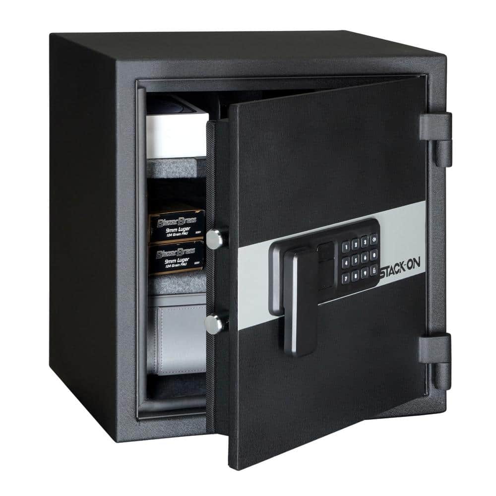 STACK-ON 1.2 cu. ft. Personal Fire and Waterproof Safe with Electronic Lock and Jewelry Drawer, Black -  PFWS-120-B-DJ-E