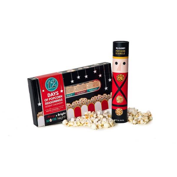 Wabash Valley Farms Merry and Bright Popcorn and Seasonings Delight 2-Piece Popcorn Set