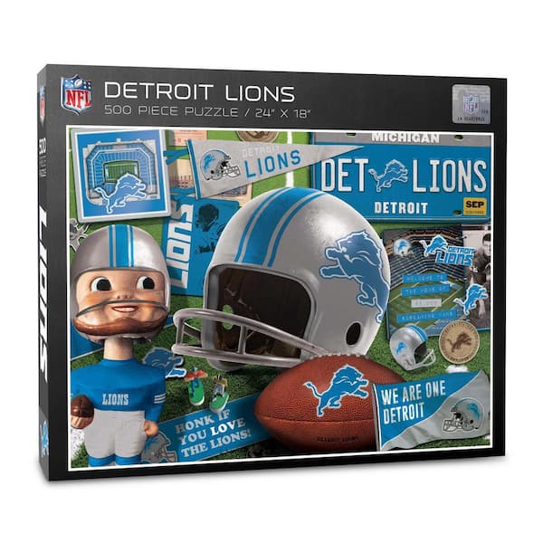 NFL Detroit Lions Retro Series Puzzle (500-Pieces)
