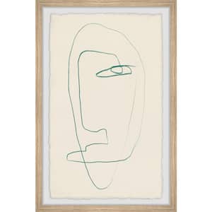 "Moody Face" by Marmont Hill Framed Abstract Art Print 45 in. x 30 in.
