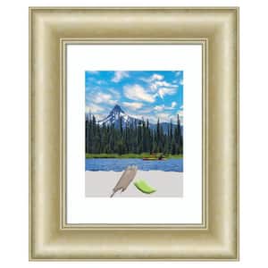 11 in. x 14 in. (Matted to 8 in. x 10 in.) Textured Light Gold Picture Frame Opening Size