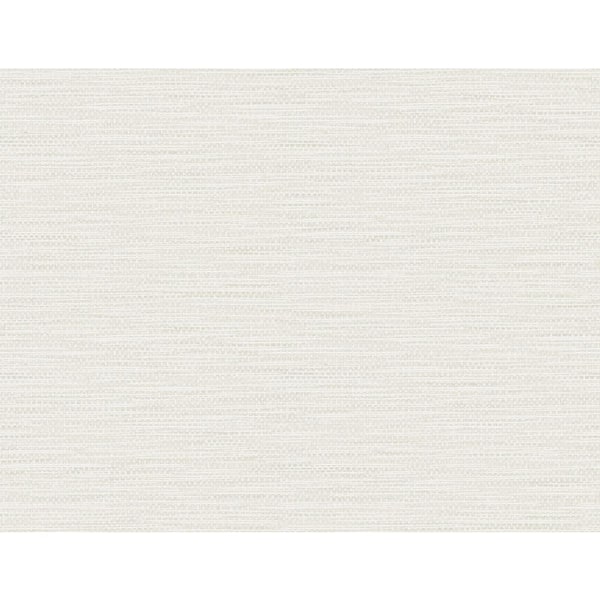LILLIAN AUGUST Luxe Retreat Winter Fog Faux Linen Weave Paper Unpasted Wallpaper Roll (60.75 sq. ft.)