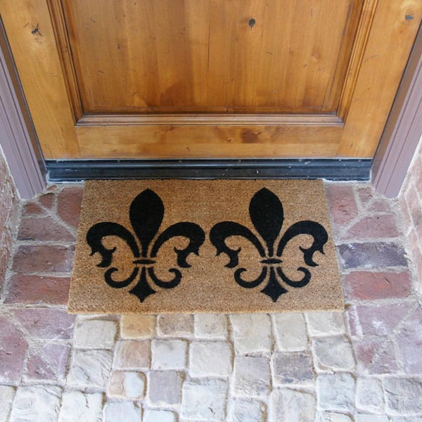 All Weather 18 in. x 30 in. Coir Shoe Scraper Door Mats - 2 Pack