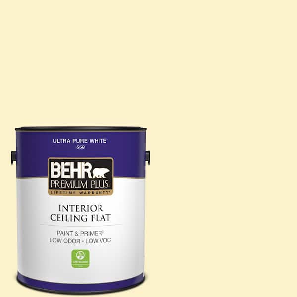 BEHR PREMIUM PLUS 1 gal. #390A-3 Twinkle Ceiling Flat Interior Paint