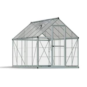 Hybrid 6 ft. x 10 ft. Silver/Clear DIY Greenhouse Kit