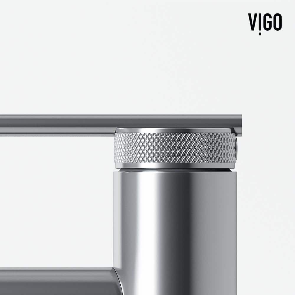 VIGO Sterling 7" High Chrome Single-Handle Bathroom Faucet