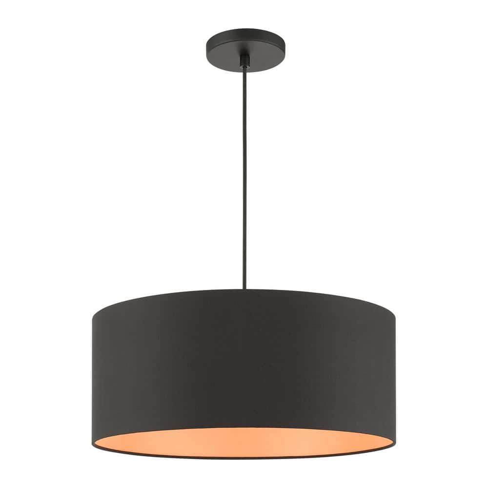 Sentosa 18" Brushed Nickel Indoor/Outdoor 3-Light LED Drum Pendant