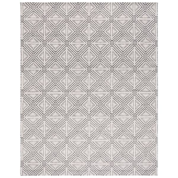 SAFAVIEH Marbella Ivory/Black 8 ft. x 10 ft. Geometric Area Rug