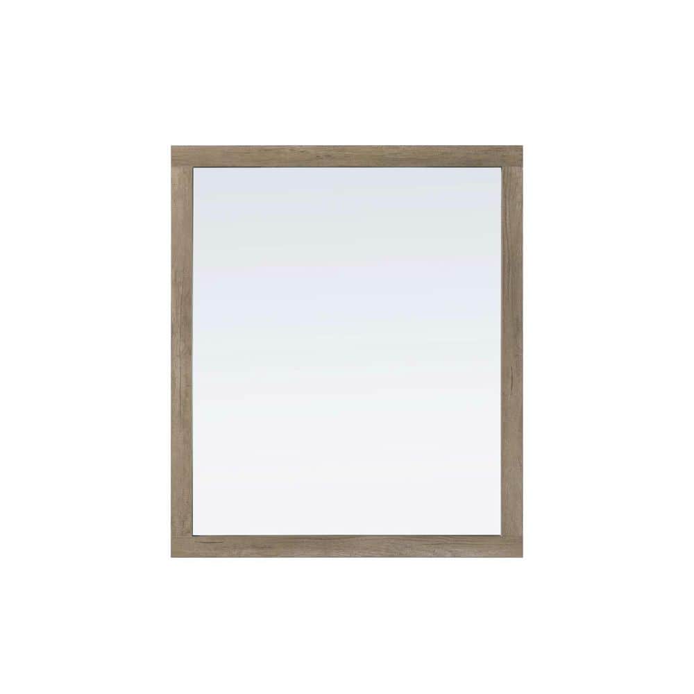 Natural Oak 42 in. W x 36 in. H Transitional Rectangle Mirror price history on PriceWatchPro