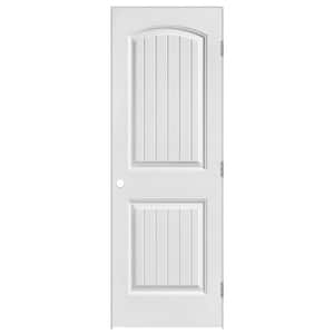 24 in. x 80 in. 2 Panel Cheyenne Solid Core Smooth Primed Composite Single Prehung Interior Door