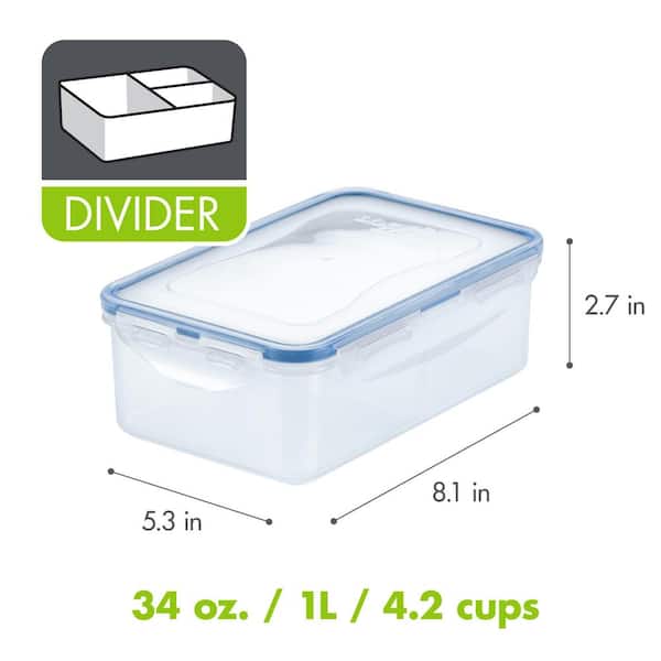 Lock&Lock and Dreamfarm products, Classic food container with divider 3,9  L