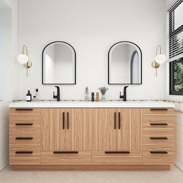 Kent 19 in. W x 33 in. H x 14 in. D Bathroom Linen Storage Cabinet in Brown Ebony Kent 19 in. W x 33 in. H x 14 in. D Bathroom Linen Storage Cabinet in Brown Ebony