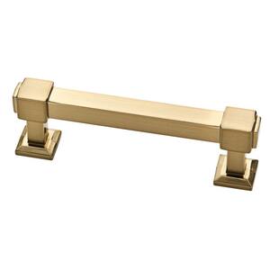 Classic Square 3 in. (76 mm) Center-to-Center Champagne Bronze Drawer Pull