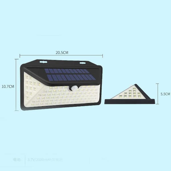 Black Low Voltage Solar Powered Integrated LED Spot Light Pack