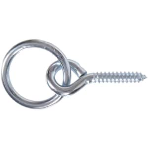 5/16 in. x 3-1/4 in. Hitching Ring with Hex Lag Screw Style 2 in. Ring in Zinc-Plated (10-Pack)