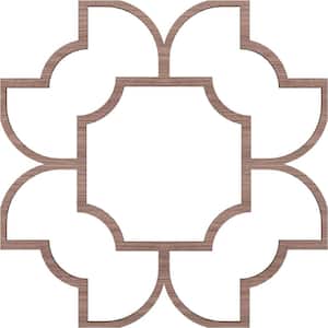 83 in. W x 83 in. H x-3/8 in. T Large Anderson Decorative Fretwork Wood Ceiling Panels, Walnut