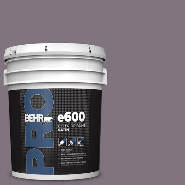 BEHR PRO 5 gal. #N100-5 Plush Velvet Satin Exterior Paint