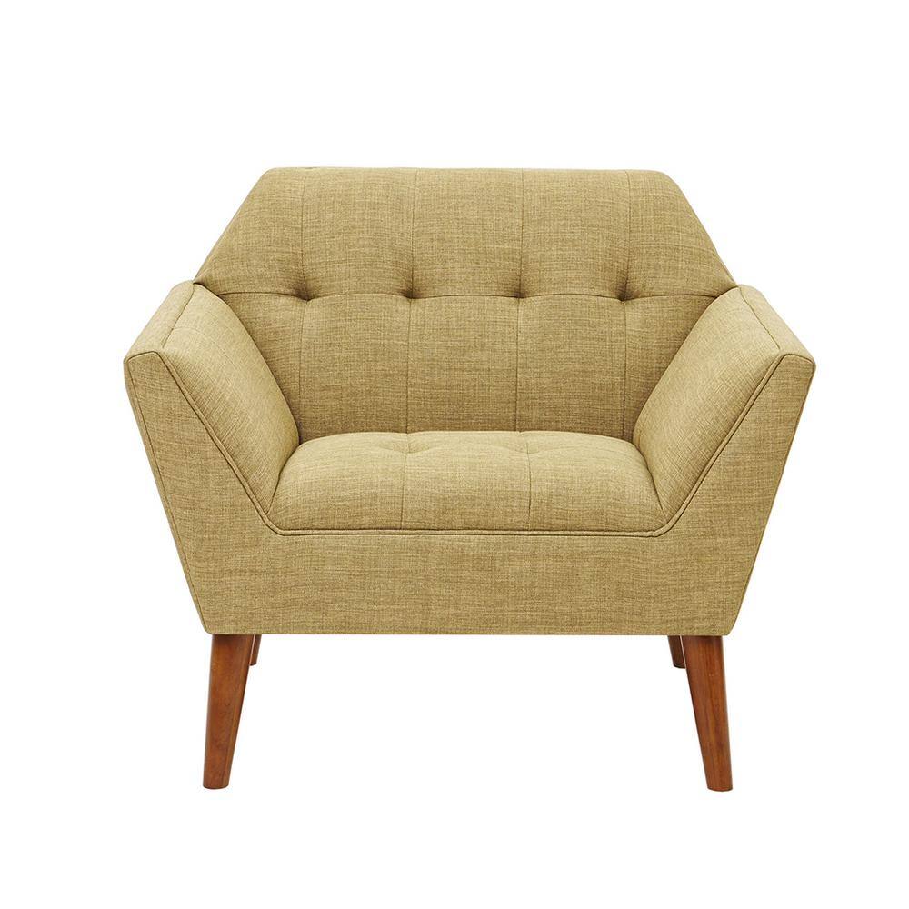 Pale Green Newport Wood Lounge Accent Chair