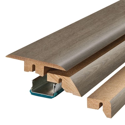 Sandstorm 0.75 in. T x 2.37 in. W x 78.7 in. L Textured Wood Look Laminate Moulding/Trim 4 in 1 Molding