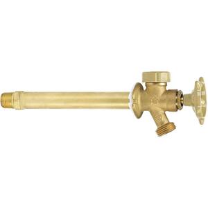 3/4 in. MIP or 1/2 in. FIP x 3/4 in. MHT, 10 in. Long Brass Anti-Siphon Frost Free Sillcock