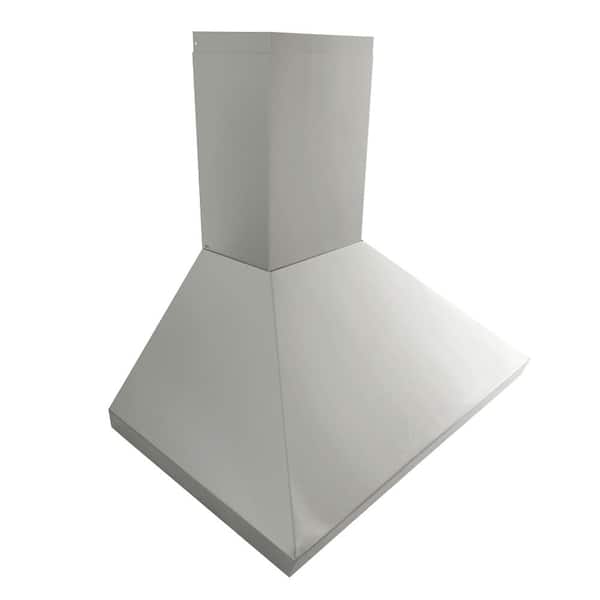 36 in. 600 CFM Ducted Wall Mount Range Hood in Stainless Steel